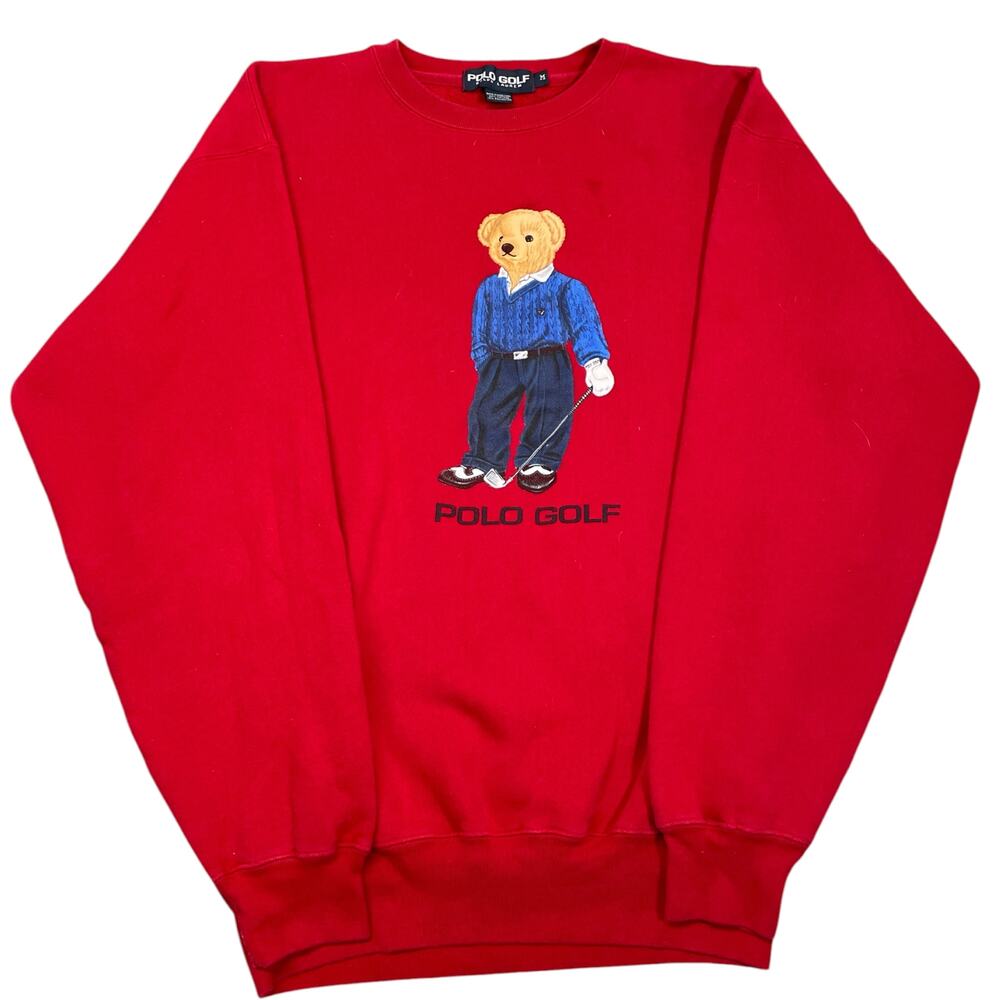 Vintage y2K Polo Golf Bear Crewneck Sweatshirt